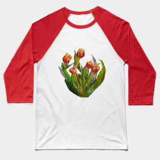Triangular Tulip Spray Baseball T-Shirt